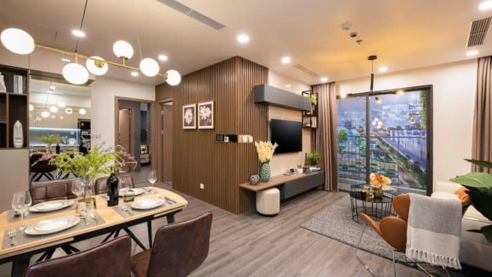 Phối cảnh nội thất căn hộ Multi-room 102m2.