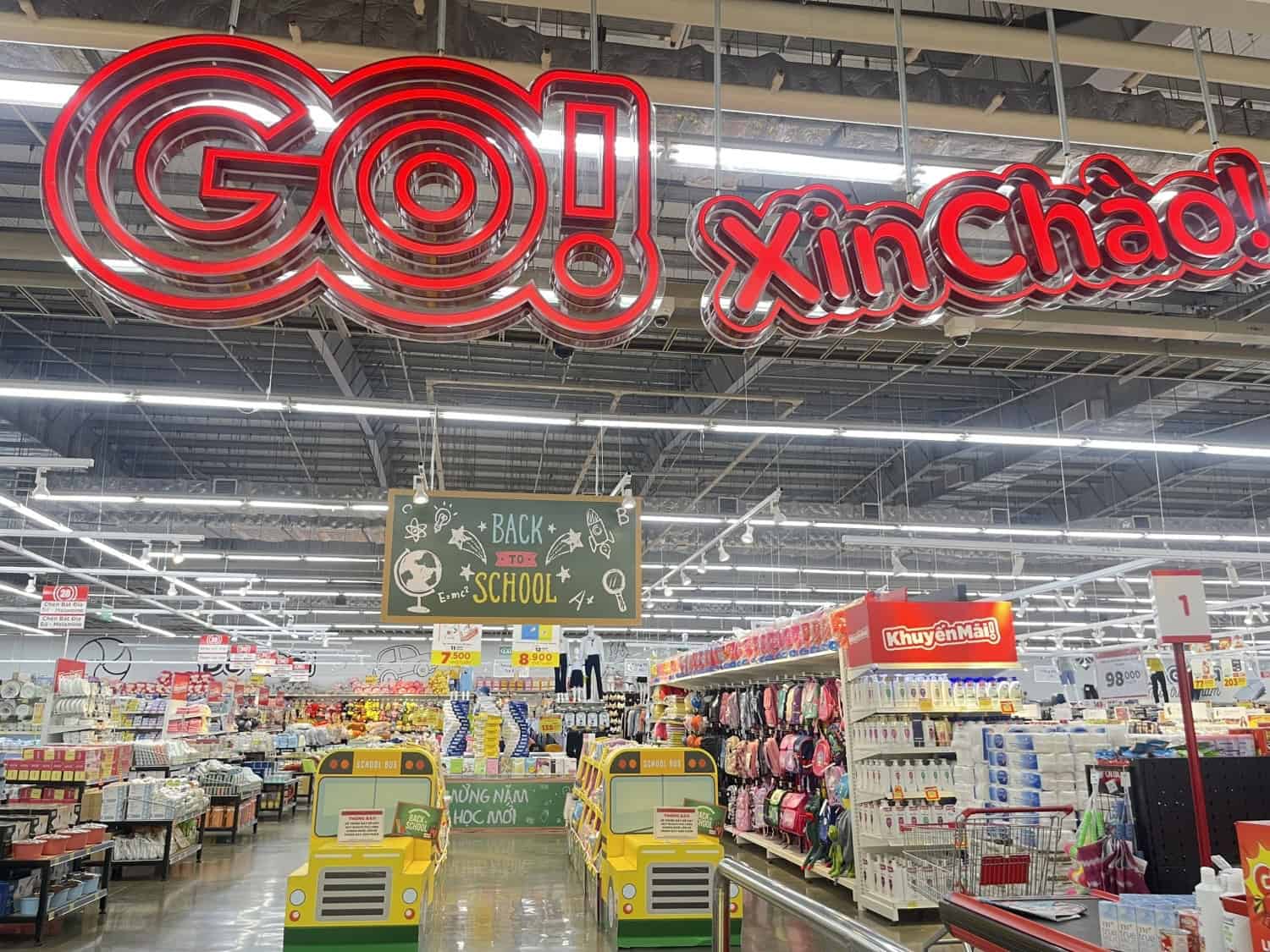 Phối cảnh siêu thị GO! tại khối đế thương mại Ansana by Kita.