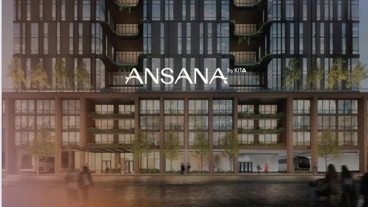 Phối cảnh kiến trúc Phím Đàn độc bản và không gian Wellness tầng mái của Ansana by Kita Võ Văn Kiệt.