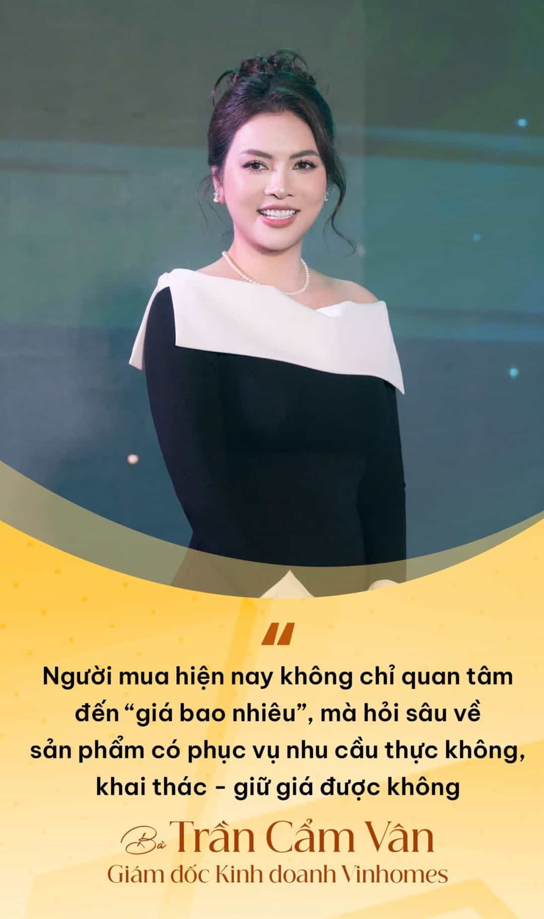 Bà Trần Cẩm Vân Giám đốc Kinh doanh Vinhomes chia sẻ về thị trường