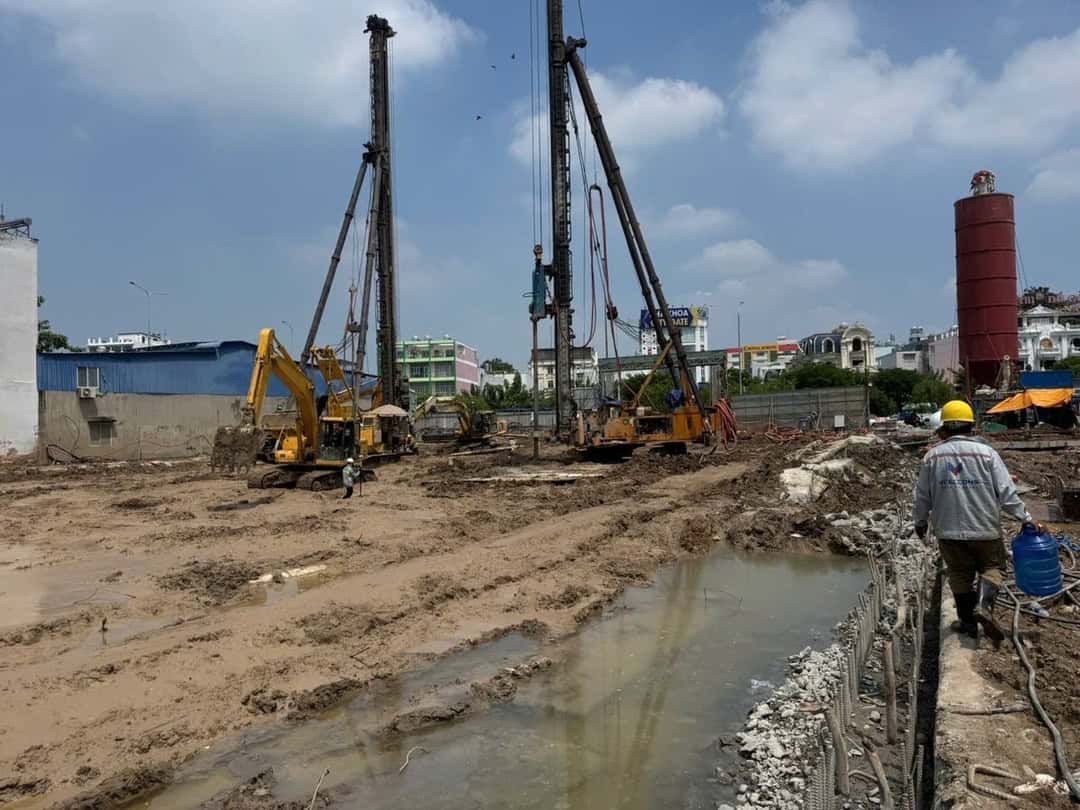 Tiến độ Ansana by Kita 29/09/2026 các mũi thi công cơ giới phối hợp đồng bộ