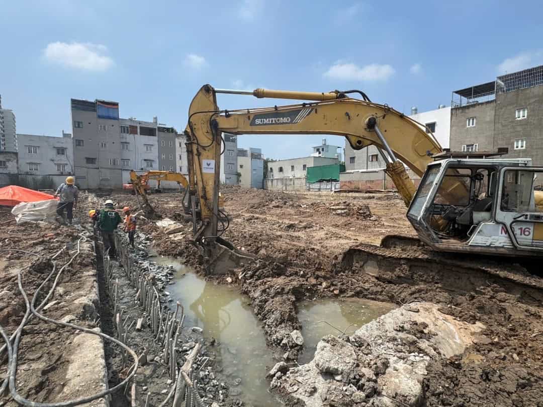 Tiến độ Ansana by Kita 29/09/2026 thi công nền móng và đào đất